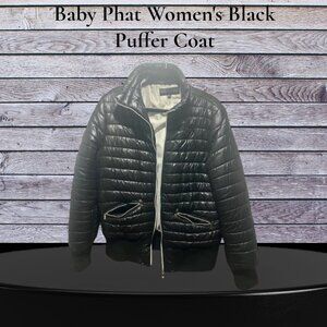 A Baby Phat Woman's Black Puffer Jacket